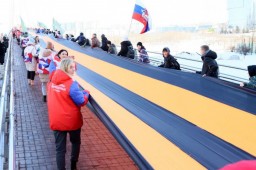 В Красногорске прошла патриотическая акция #СвоихНеБросаем